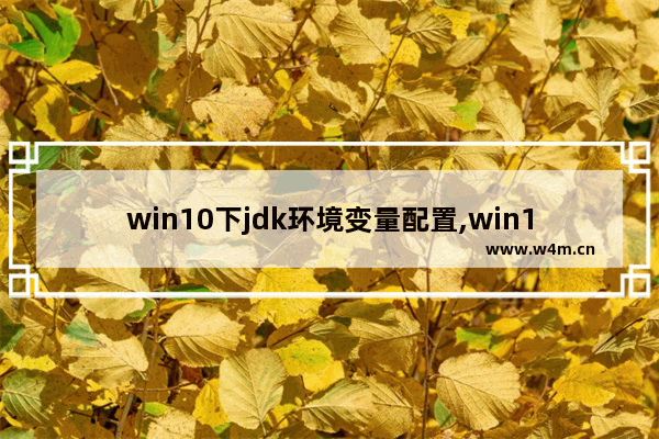 win10下jdk环境变量配置,win10系统jdk环境变量配置