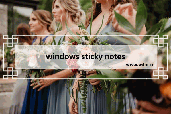 windows sticky notes,win10sticky notes是什么