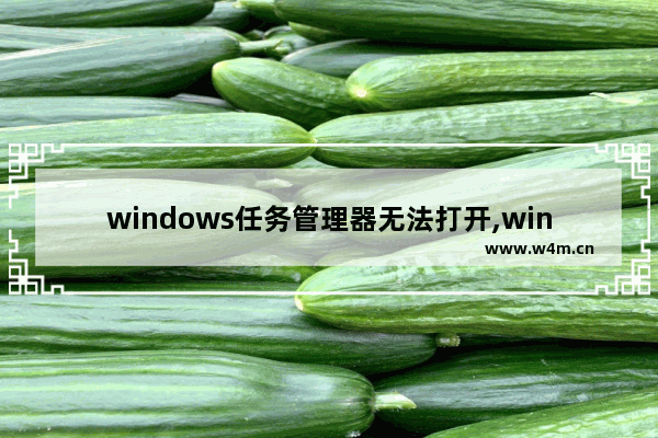 windows任务管理器无法打开,win10系统任务管理器打不开怎么办