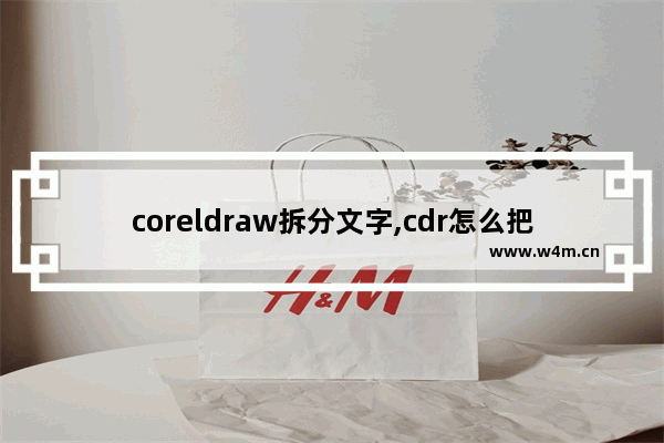 coreldraw拆分文字,cdr怎么把一段文字分成两段