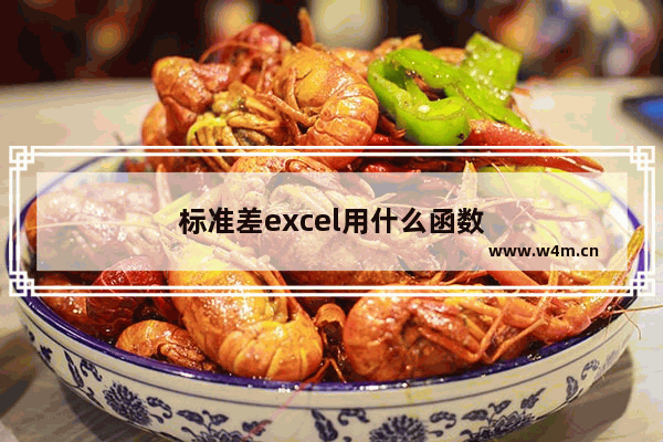 标准差excel用什么函数