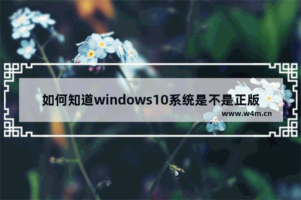 如何知道windows10系统是不是正版,怎么看windows10是不是正版系统