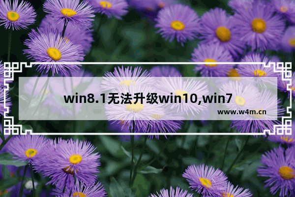 win8.1无法升级win10,win7升级win10win7还会在吗