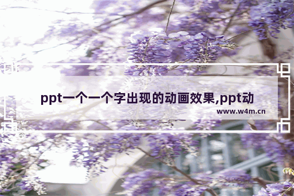 ppt一个一个字出现的动画效果,ppt动画怎么设置文字一个一个出来