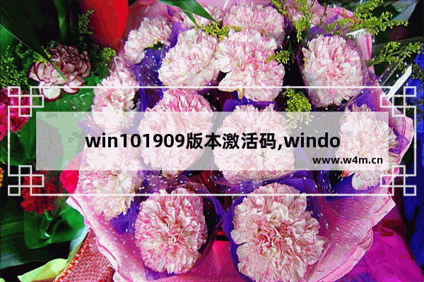 win101909版本激活码,windows10专业版版本号1903怎么激活