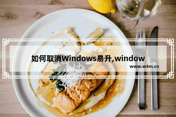 如何取消Windows易升,window10易升