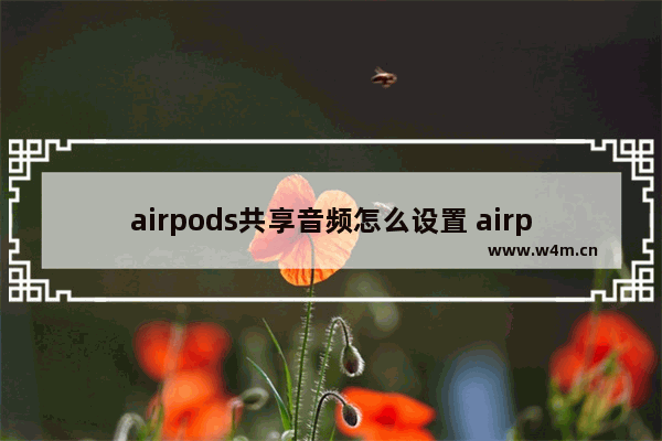 airpods共享音频怎么设置 airpods共享音频设置的步骤