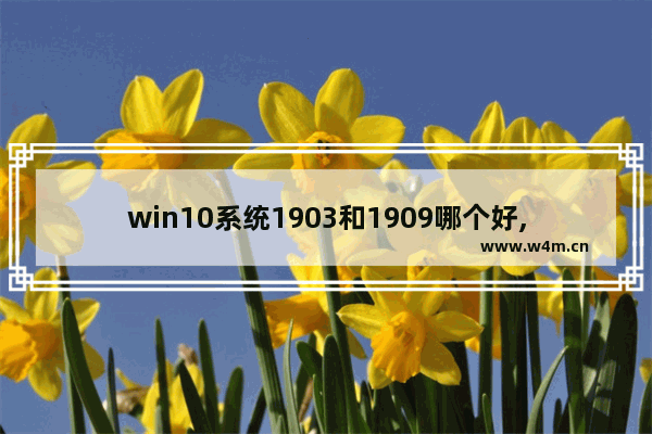 win10系统1903和1909哪个好,win10 1909好用吗