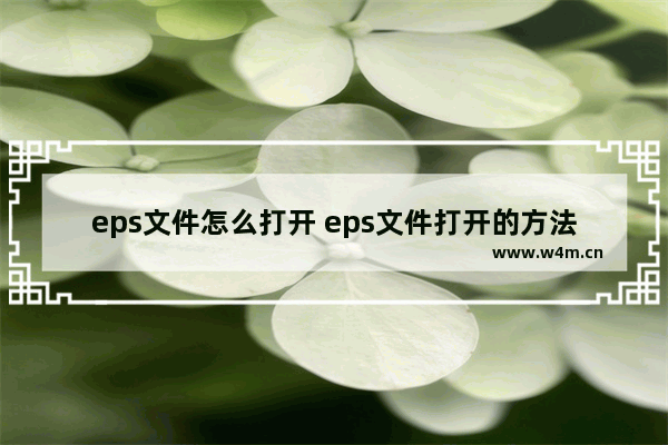 eps文件怎么打开 eps文件打开的方法