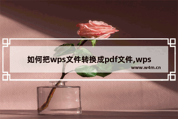 如何把wps文件转换成pdf文件,wps如何将文件转换为pdf