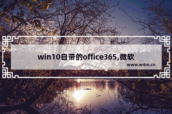 win10自带的office365,微软office365与office2019版的区别