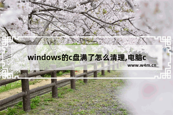 windows的c盘满了怎么清理,电脑c盘满了怎么清理win10