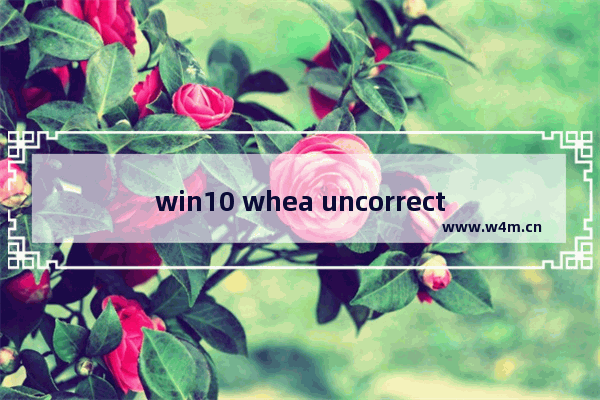 win10 whea uncorrectable error,win10终止代码whea_uncorrectable_error