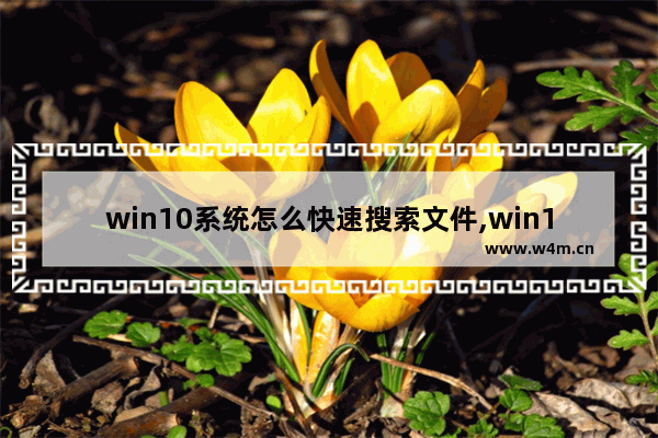 win10系统怎么快速搜索文件,win10如何精确搜索文件