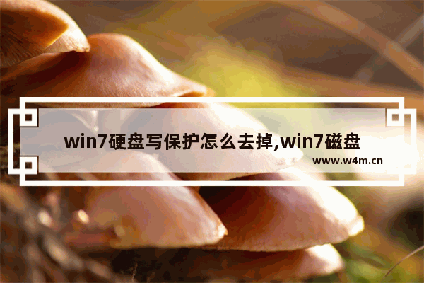 win7硬盘写保护怎么去掉,win7磁盘写保护怎么去掉写保护