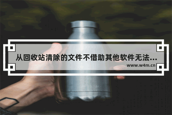 从回收站清除的文件不借助其他软件无法恢复,清空回收站能够通过应用软件保证所有文件可以被获取