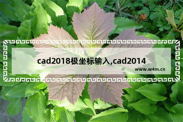 cad2018极坐标输入,cad2014极坐标输入方法