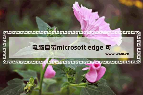 电脑自带microsoft edge 可以更新吗,windows edge怎么更新_1