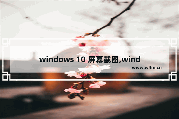 windows 10 屏幕截图,windows怎么截图屏幕