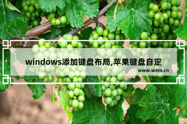 windows添加键盘布局,苹果键盘自定义布局