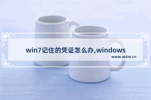 win7记住的凭证怎么办,windows凭证管理在哪里