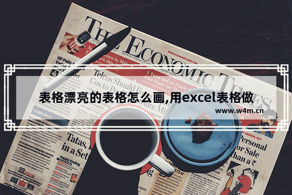 表格漂亮的表格怎么画,用excel表格做出的漂亮表格