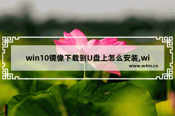 win10镜像下载到U盘上怎么安装,win10原版镜像u盘安装