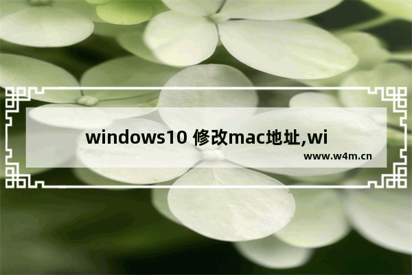 windows10 修改mac地址,win10系统如何修改mac地址