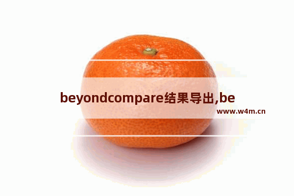 beyondcompare结果导出,beyondcompare导出差异文件名