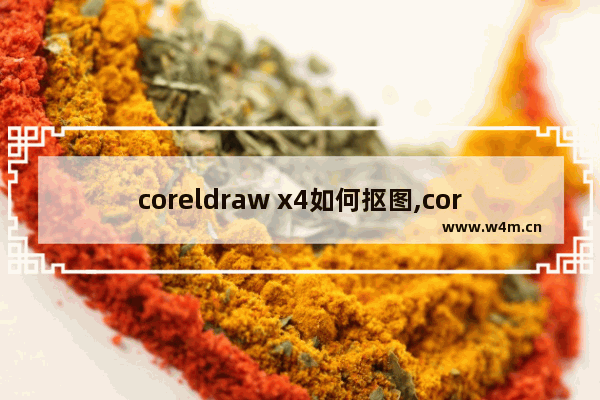 coreldraw x4如何抠图,coreldrawx4怎么抠图教程