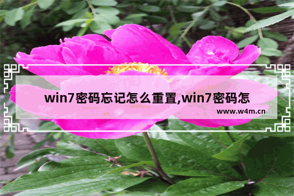 win7密码忘记怎么重置,win7密码怎么重置