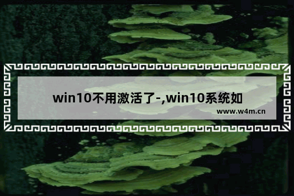 win10不用激活了-,win10系统如何不激活