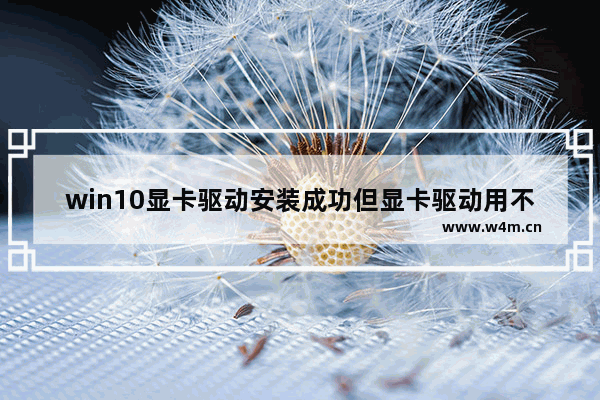 win10显卡驱动安装成功但显卡驱动用不了,window10安装显卡驱动失败_1