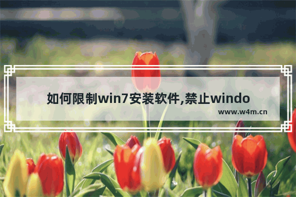 如何限制win7安装软件,禁止windows7安装软件