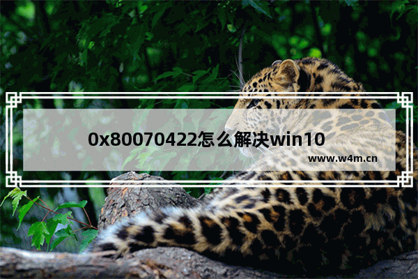 0x80070422怎么解决win10 win10错误码0x80070422解决方法