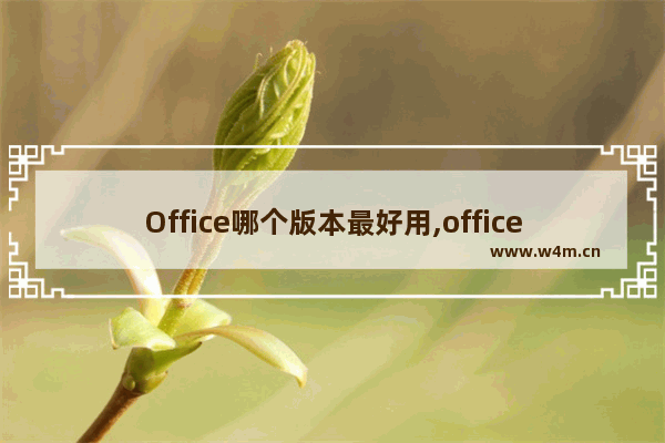 Office哪个版本最好用,office用得最多的版本