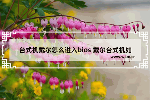 台式机戴尔怎么进入bios 戴尔台式机如何进入BIOS设置