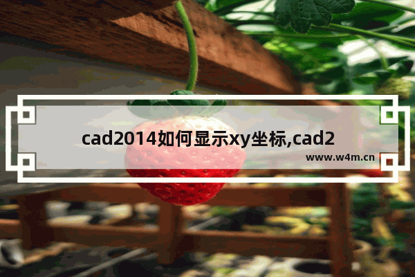 cad2014如何显示xy坐标,cad2007如何显示xy坐标