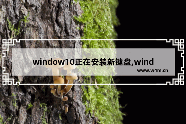 window10正在安装新键盘,windows10正在安装新键盘