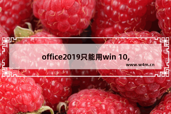 office2019只能用win 10,windows office2020