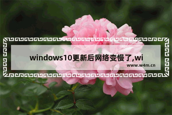 windows10更新后网络变慢了,win10更新后网络变慢_1