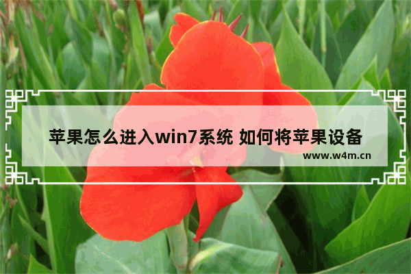 苹果怎么进入win7系统 如何将苹果设备连接至Win7系统