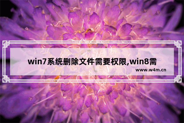 win7系统删除文件需要权限,win8需要权限才能删除怎么删除