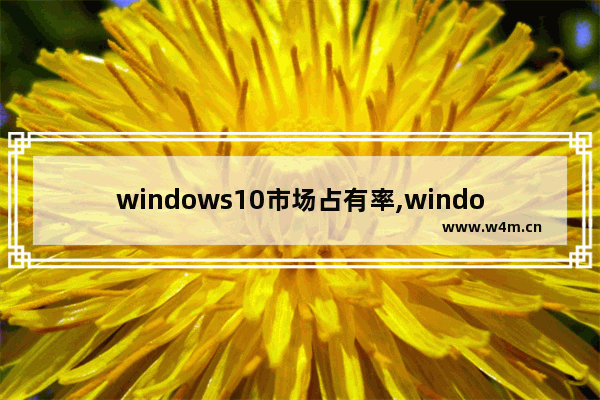 windows10市场占有率,windows市场占比