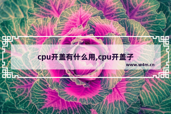 cpu开盖有什么用,cpu开盖子