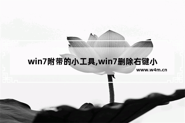 win7附带的小工具,win7删除右键小工具