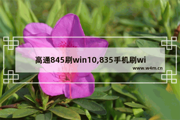 高通845刷win10,835手机刷win10