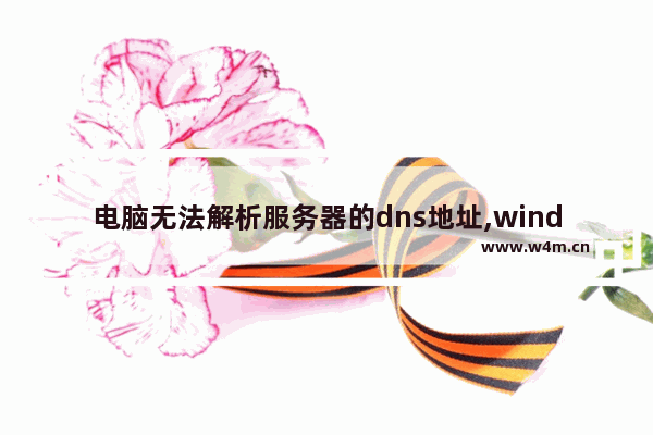 电脑无法解析服务器的dns地址,windows无法解析dns