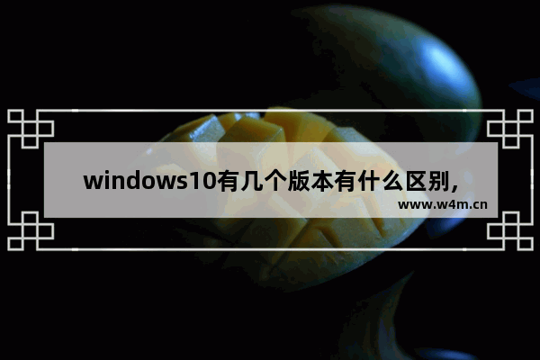 windows10有几个版本有什么区别,win10的几个版本有什么区别