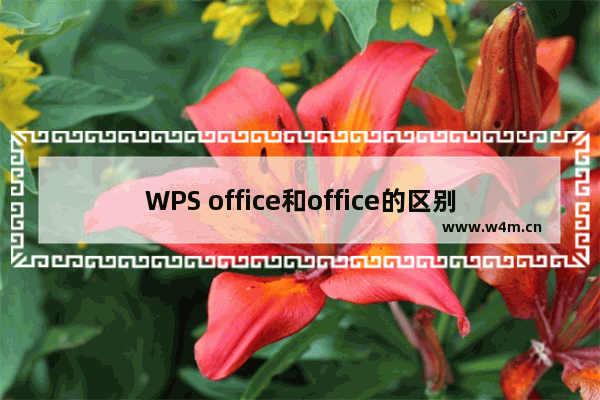 WPS office和office的区别,用office和wps有什么区别